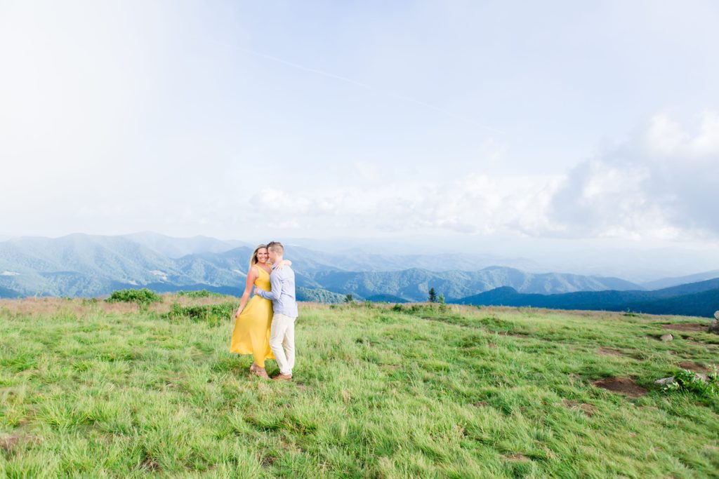engagement session at Roan Mountain in Roan Mountain, TN