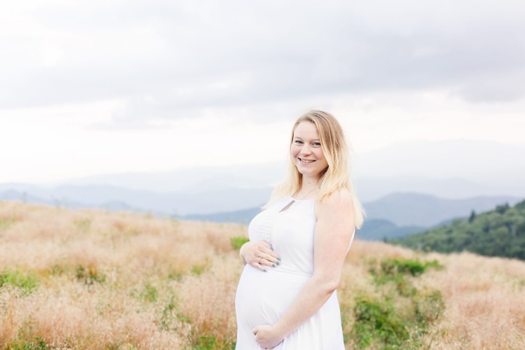 maternity session at Roan Mountain in Roan Mountain, TN