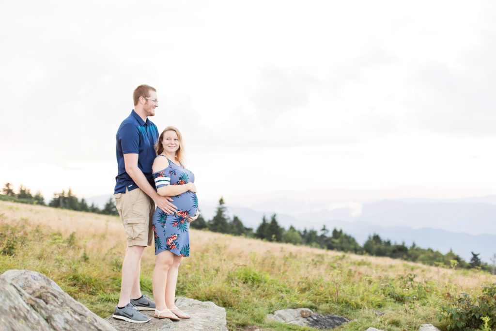 maternity session at Roan Mountain in Roan Mountain, TN
