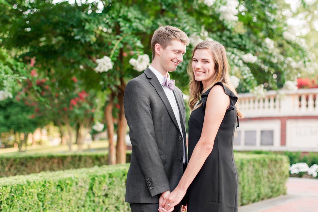 engagement session at ETSU Campus in Johnson City, TN
