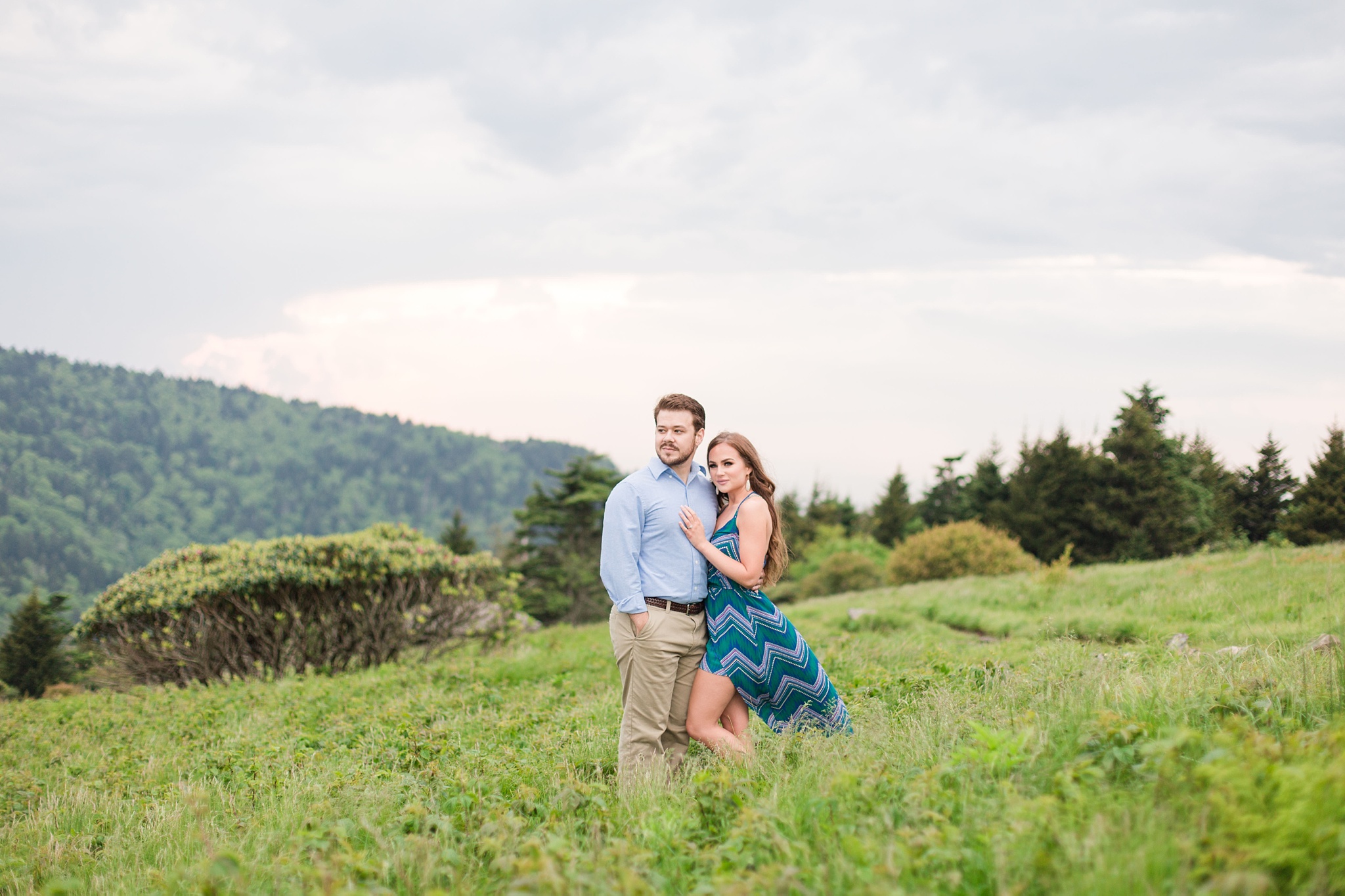 Roan Mountain Engagement Adiaha and Matt